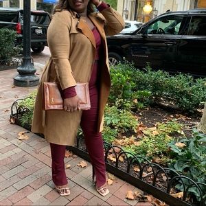 Long Sleeve Two Piece Split Pant Set